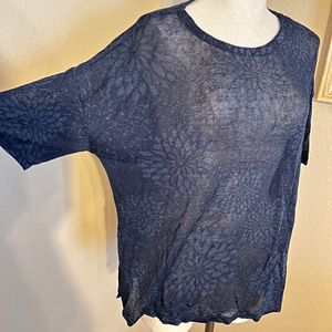 JJill top w/woven design, sz Small